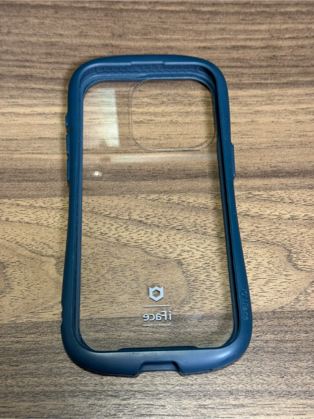 iFace Reflection iPhone15Pro クリア 強化ガラス (ネイビー)の写真2枚目