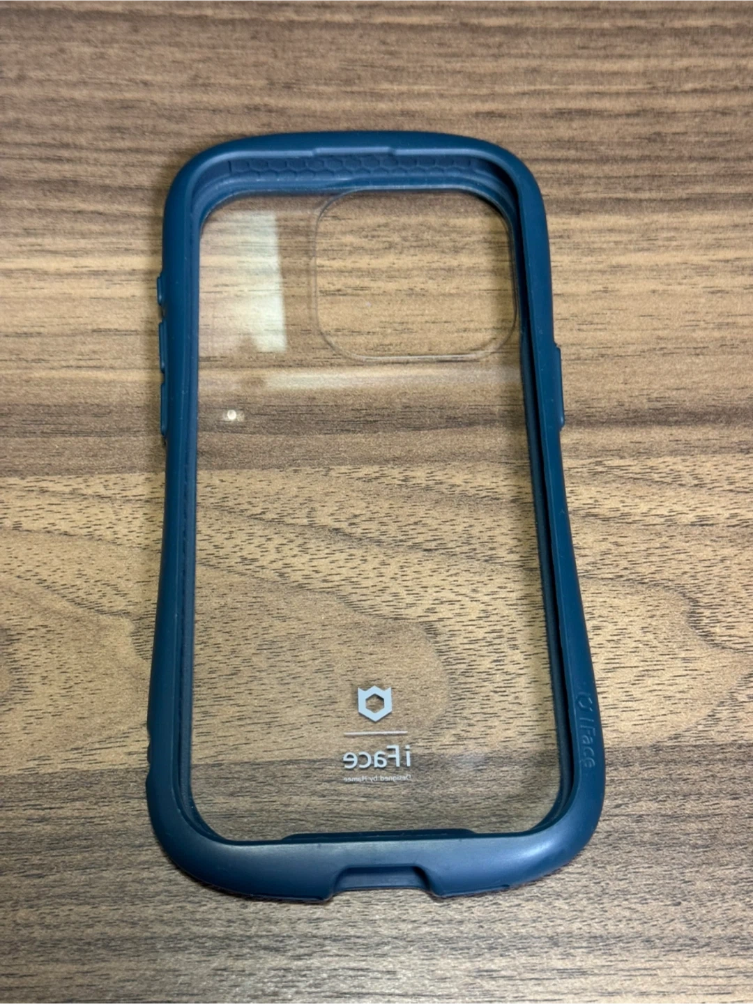 iFace Reflection iPhone15Pro クリア 強化ガラス (ネイビー)の写真2枚目