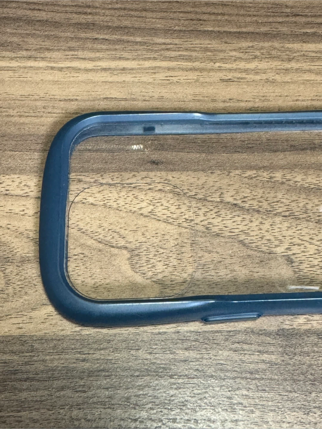 iFace Reflection iPhone15Pro クリア 強化ガラス (ネイビー)の写真3枚目