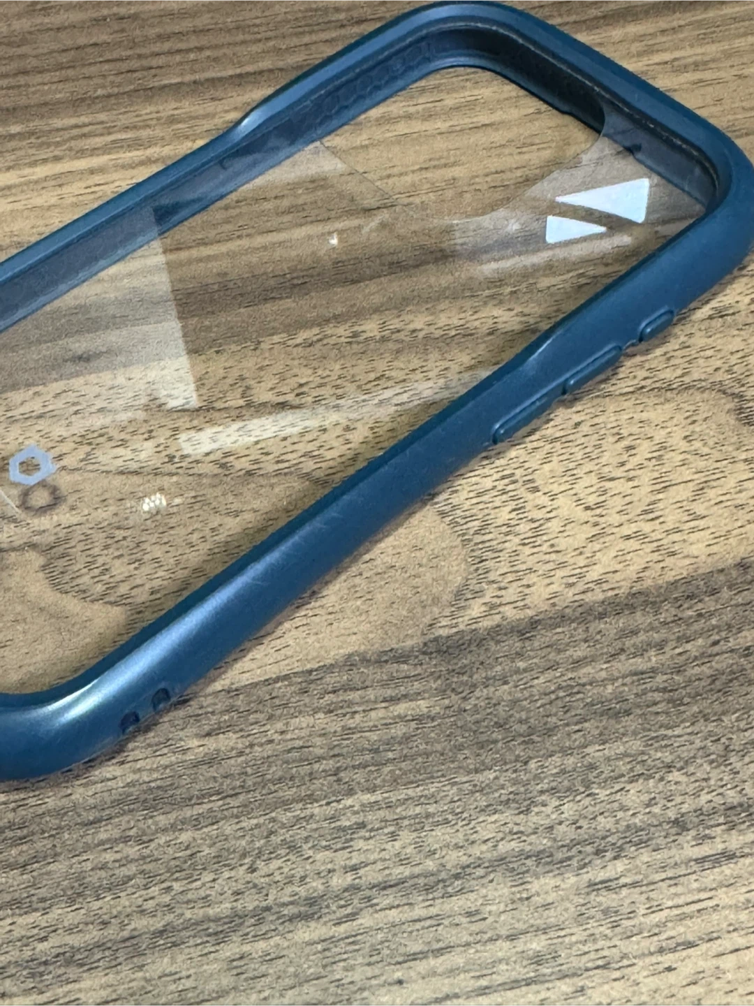 iFace Reflection iPhone15Pro クリア 強化ガラス (ネイビー)の写真7枚目