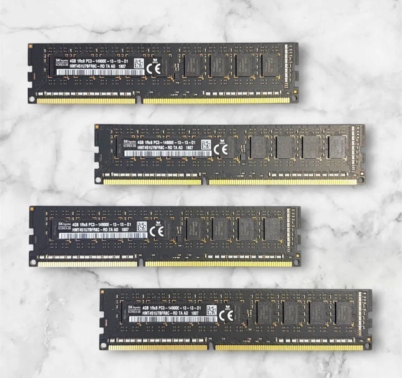 SK hynix 4GB 1Rx8 PC3-14900E-13-13-D1 4枚セット 計16GB Mac ジャンク品