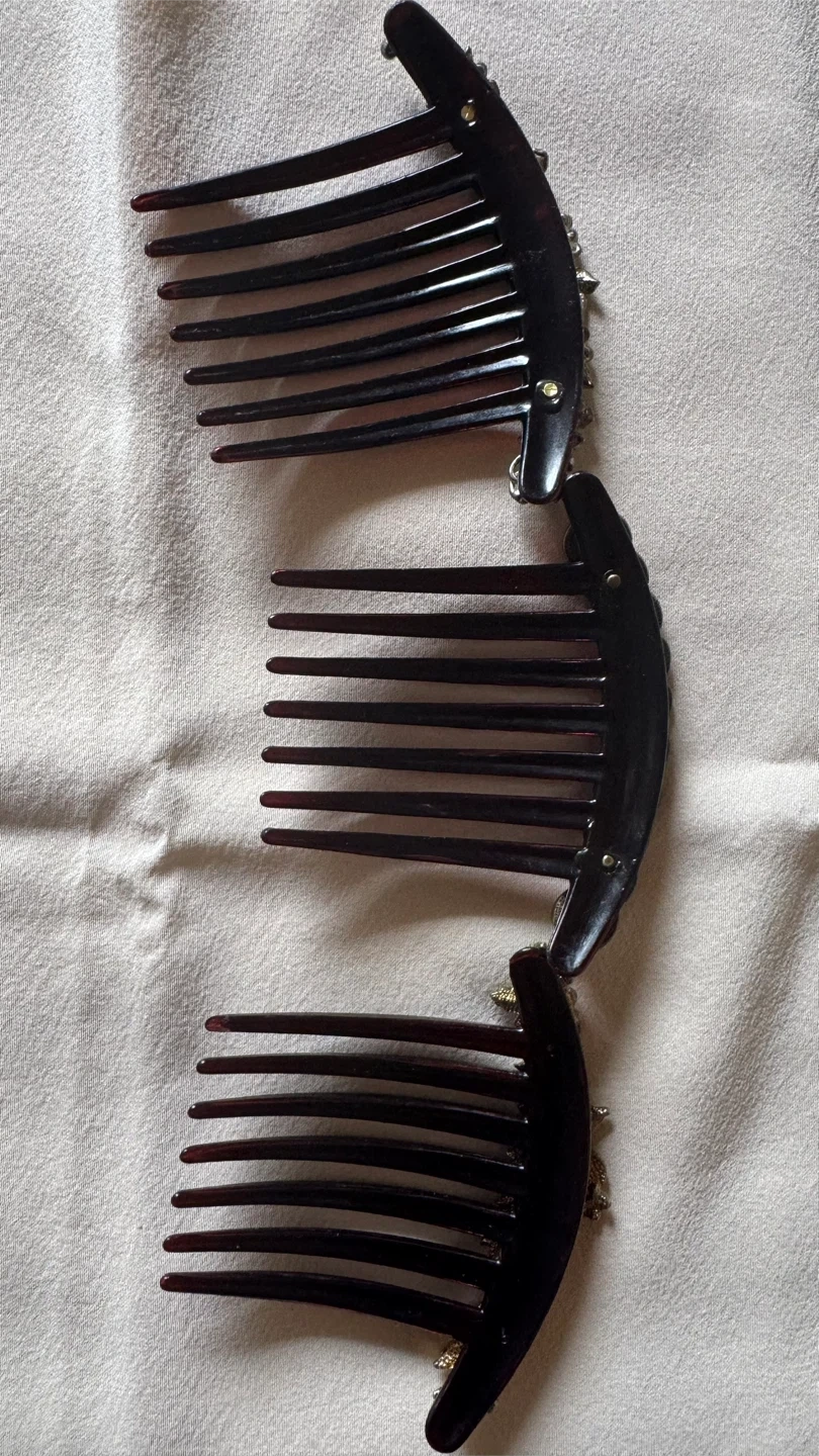 ヘアコーム 3点セット 髪飾り まとめ髪の写真2枚目