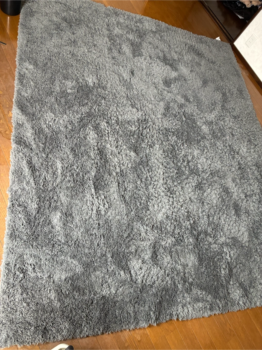 シャギーラグ グレー 200×240cm