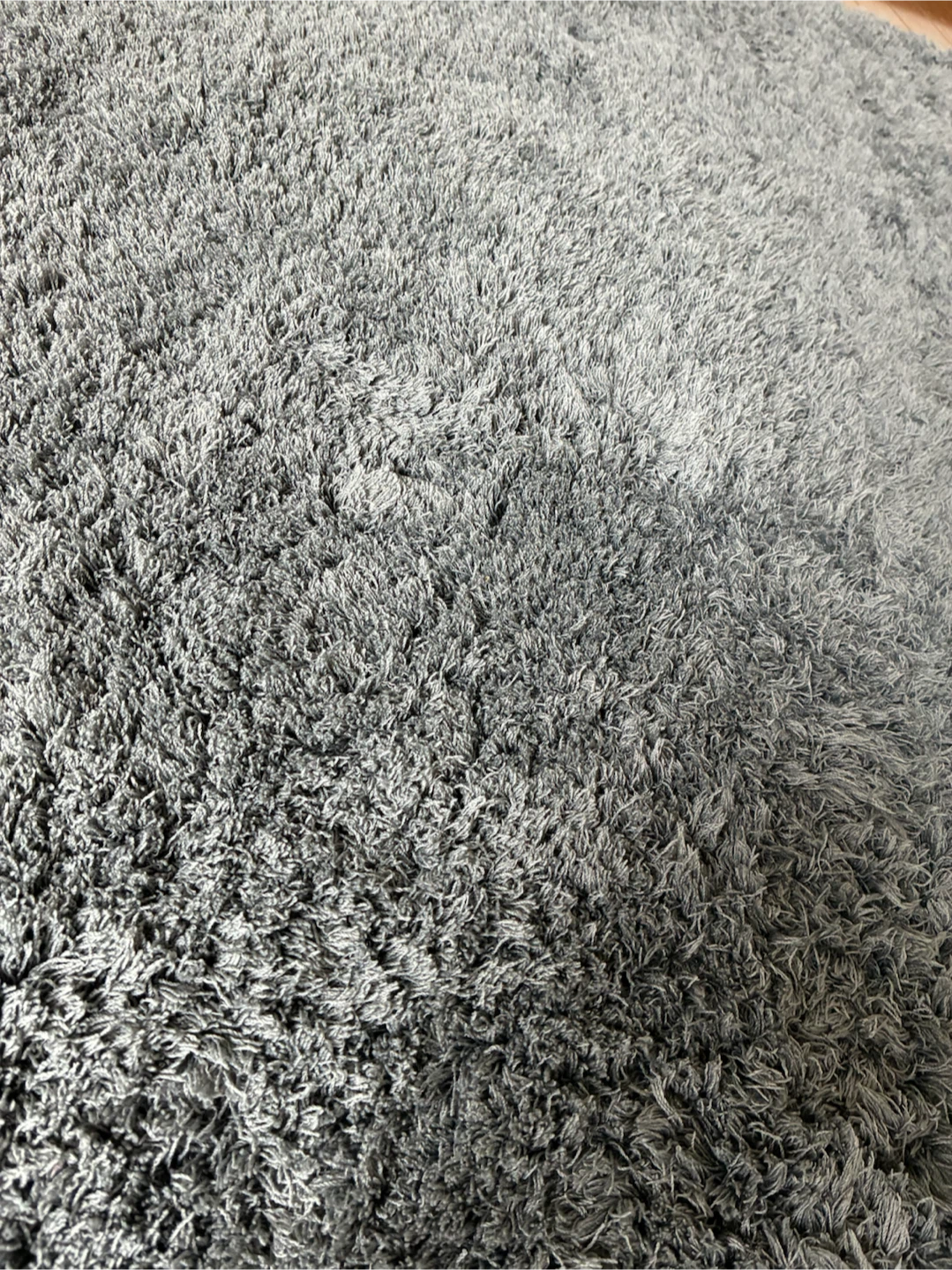 シャギーラグ グレー 200×240cmの写真2枚目