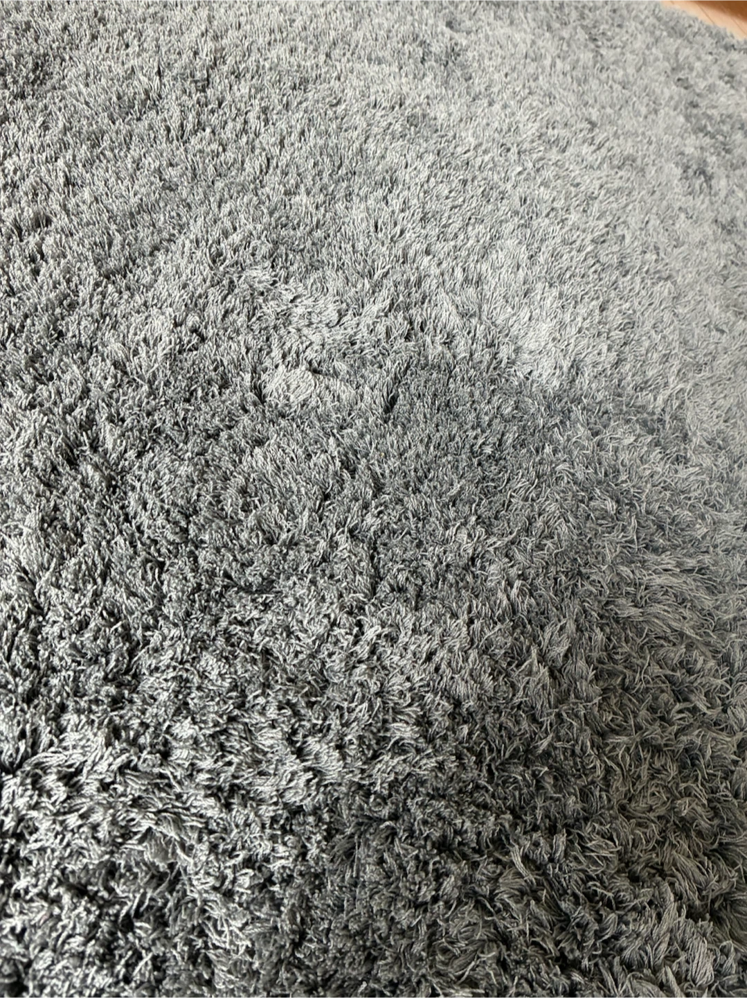シャギーラグ グレー 200×240cmの写真2枚目