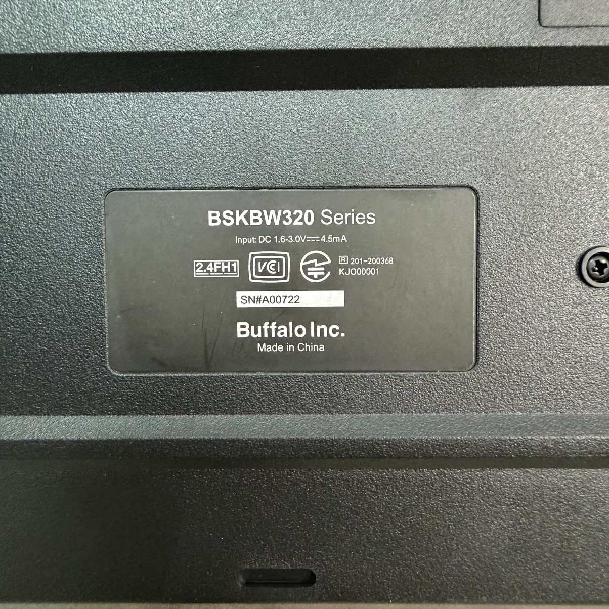 バッファロー 無線キーボード BSKBW320の写真6枚目
