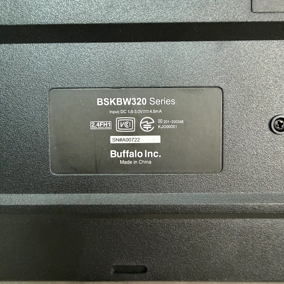 バッファロー 無線キーボード BSKBW320の写真6枚目