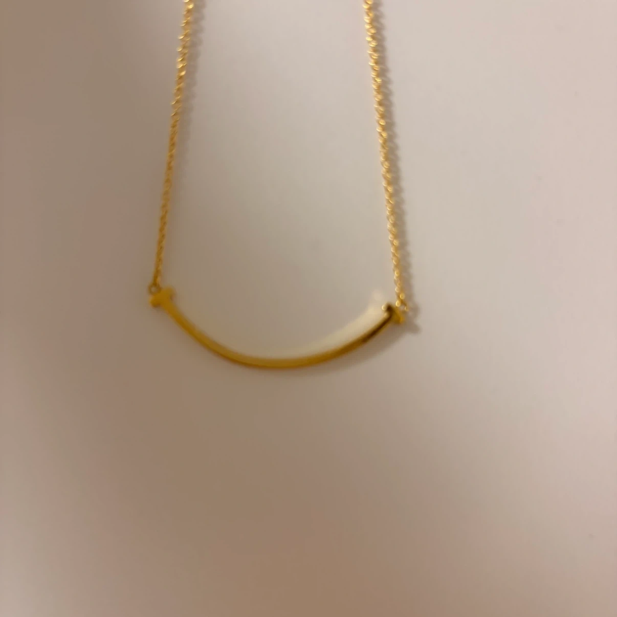 Tiffany IFFANY&Co. Tスマイル ペンダントネックレス イエローゴールド Tスマイル ネックレス イエローの写真3枚目