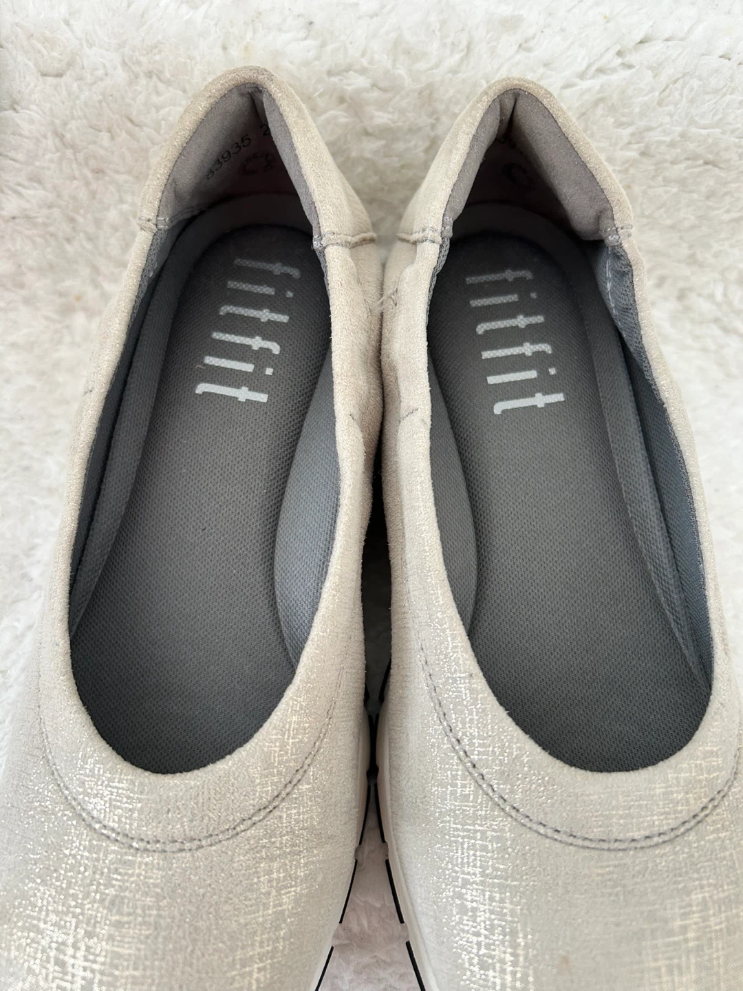 fitfit バレエスニーカーシルバーの写真5枚目