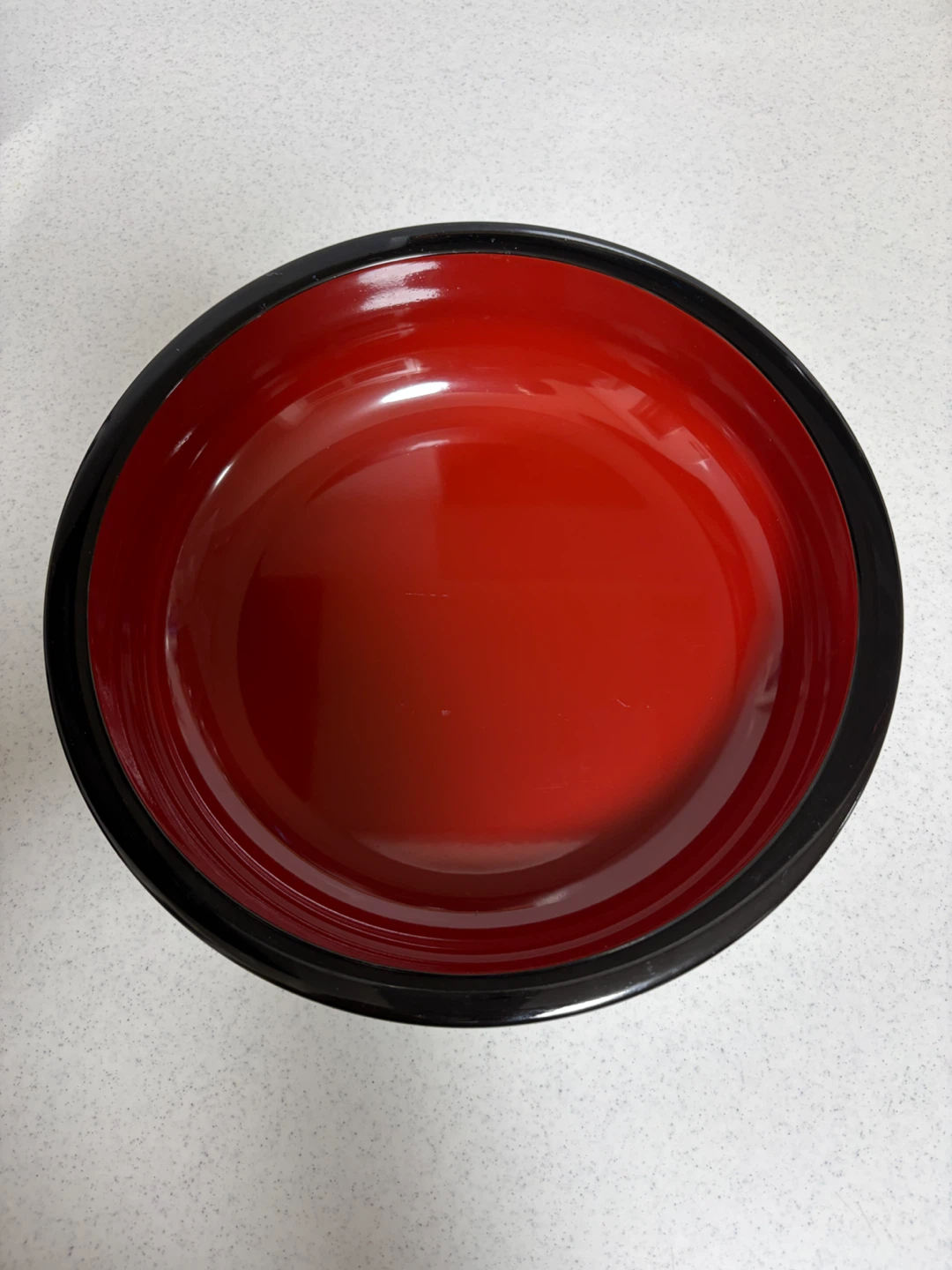 漆器 鉢 朱塗り 黒縁