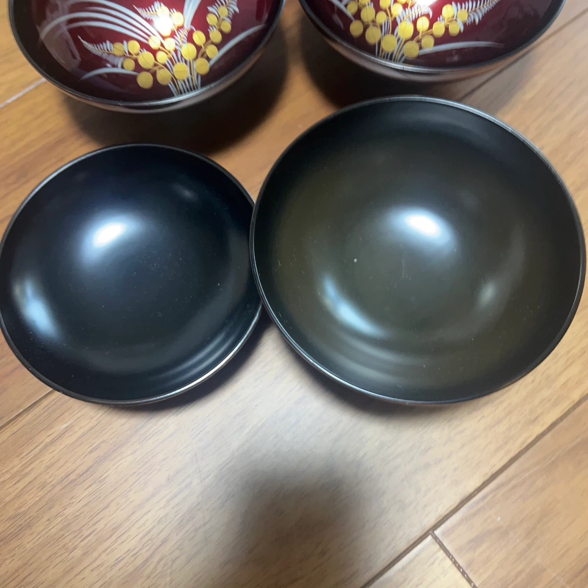 漆器の蓋付き椀(吸物椀)5客セットの写真2枚目
