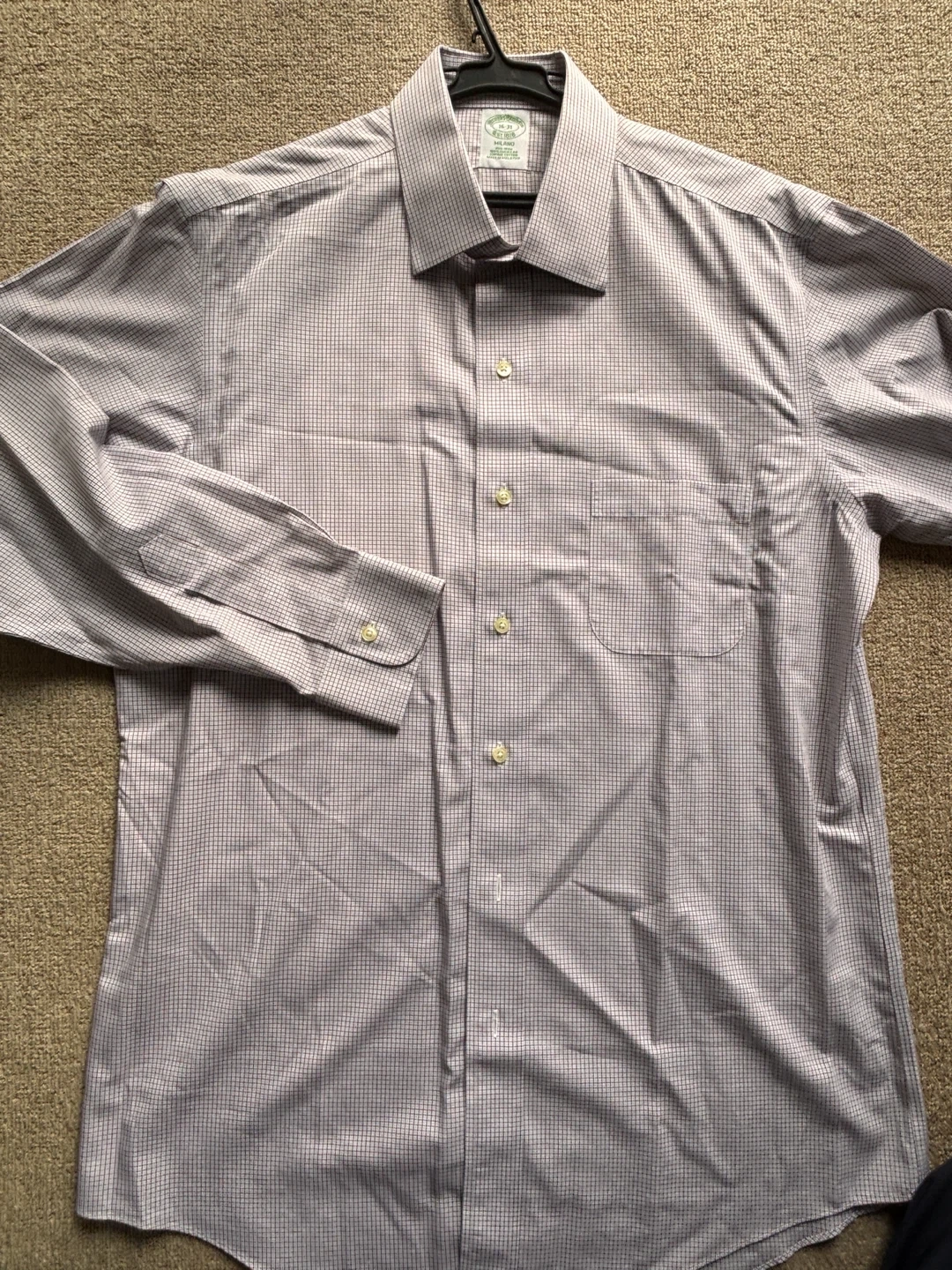 BROOKS BROTHERS/ブルックスブラザーズ ドレスシャツ(茶系チェック)の写真2枚目