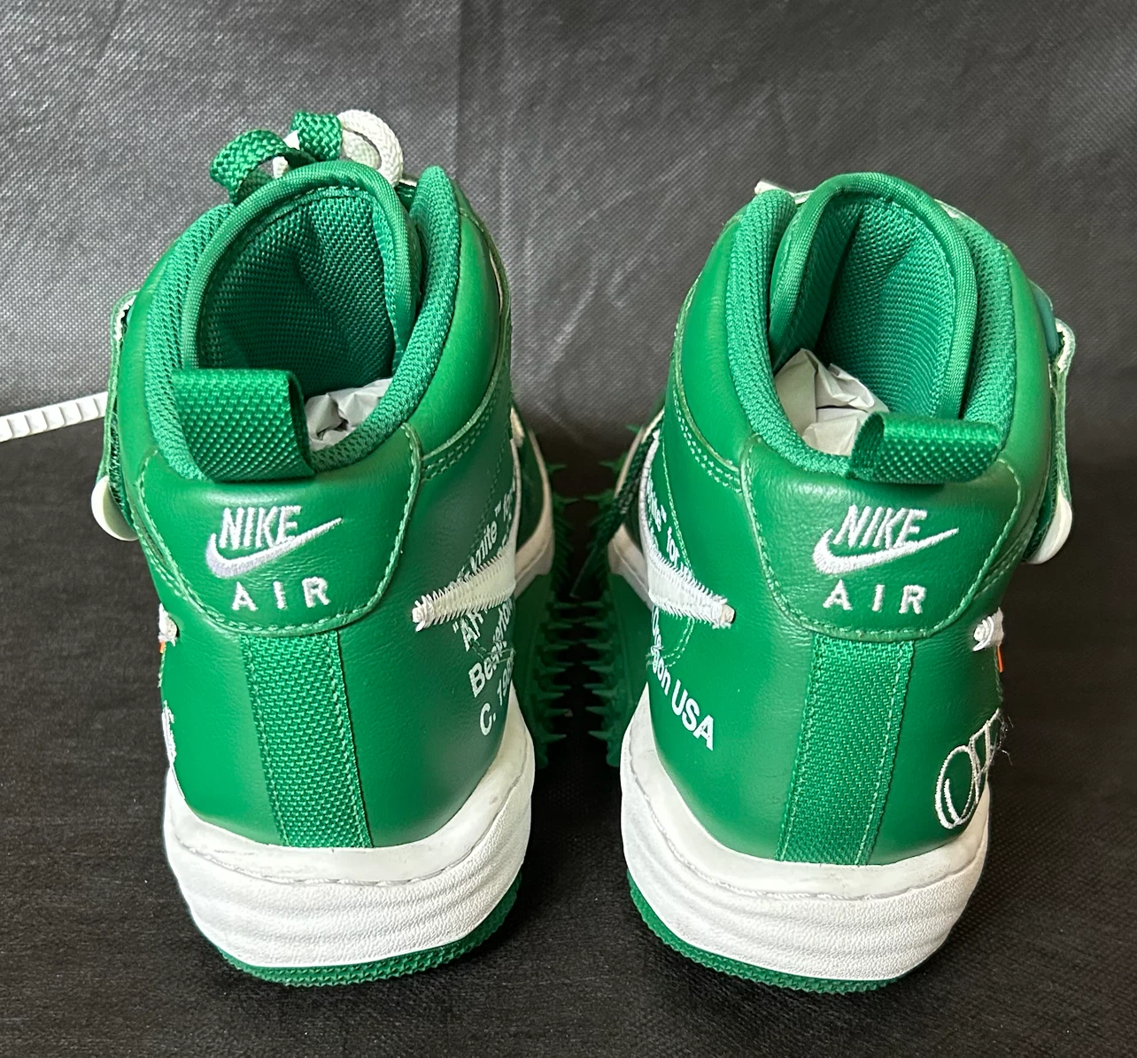 Off-White×Nike AirForce1スニーカー27.5cm(グリーン系)の写真6枚目