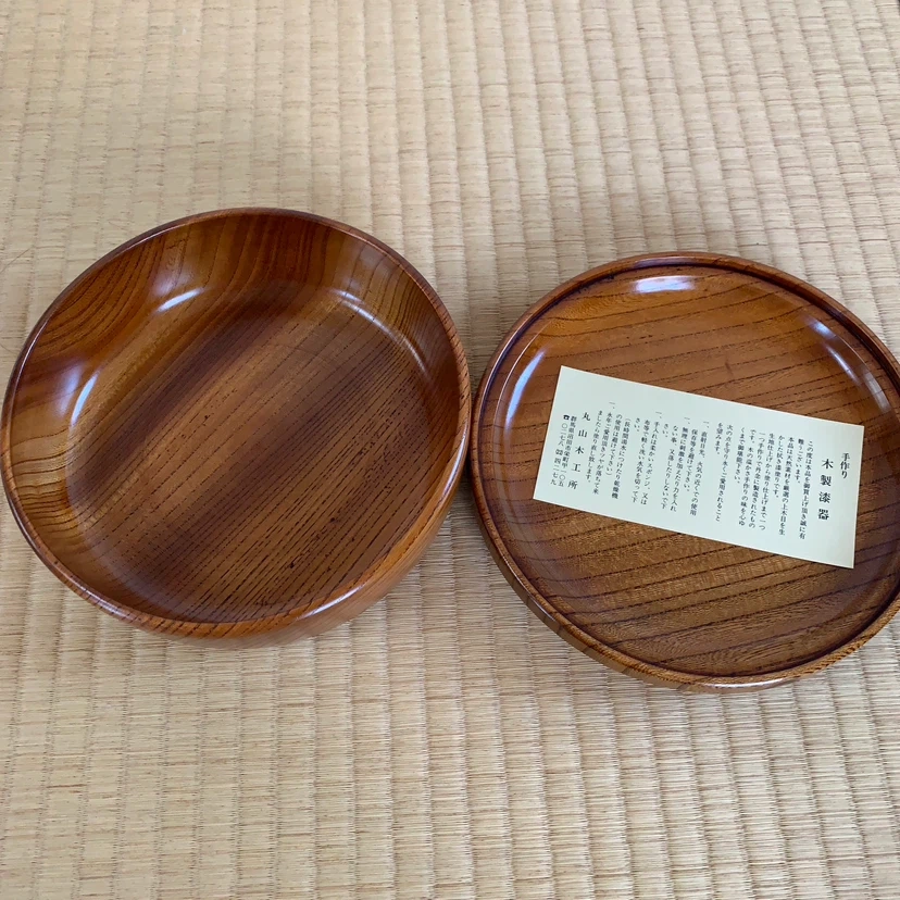 丸山木工所 手作り 漆器 菓子鉢の写真3枚目