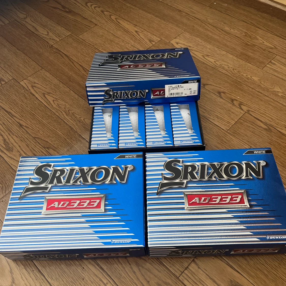 SRIXON AD333 ゴルフボール ホワイト 3ダースセット
