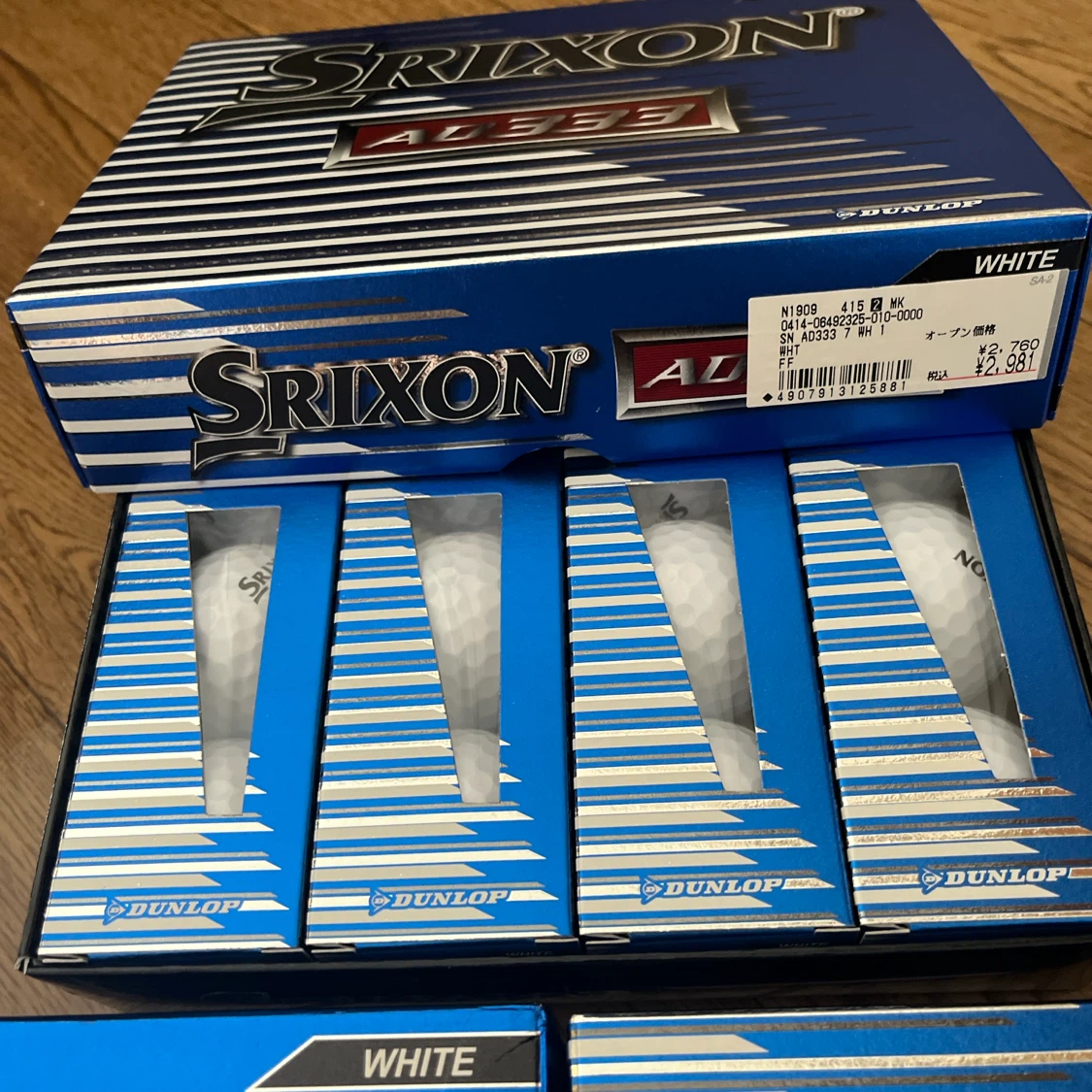 SRIXON AD333 ゴルフボール ホワイト 3ダースセットの写真2枚目