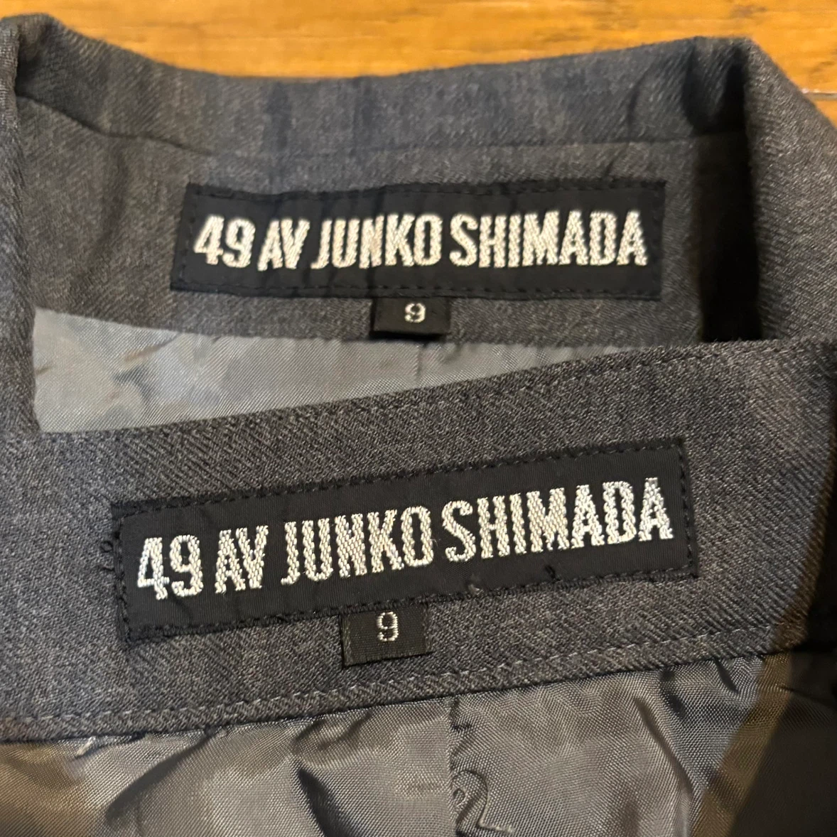 49AV ジュンコシマダ セットアップスーツ グレー 9号の写真3枚目