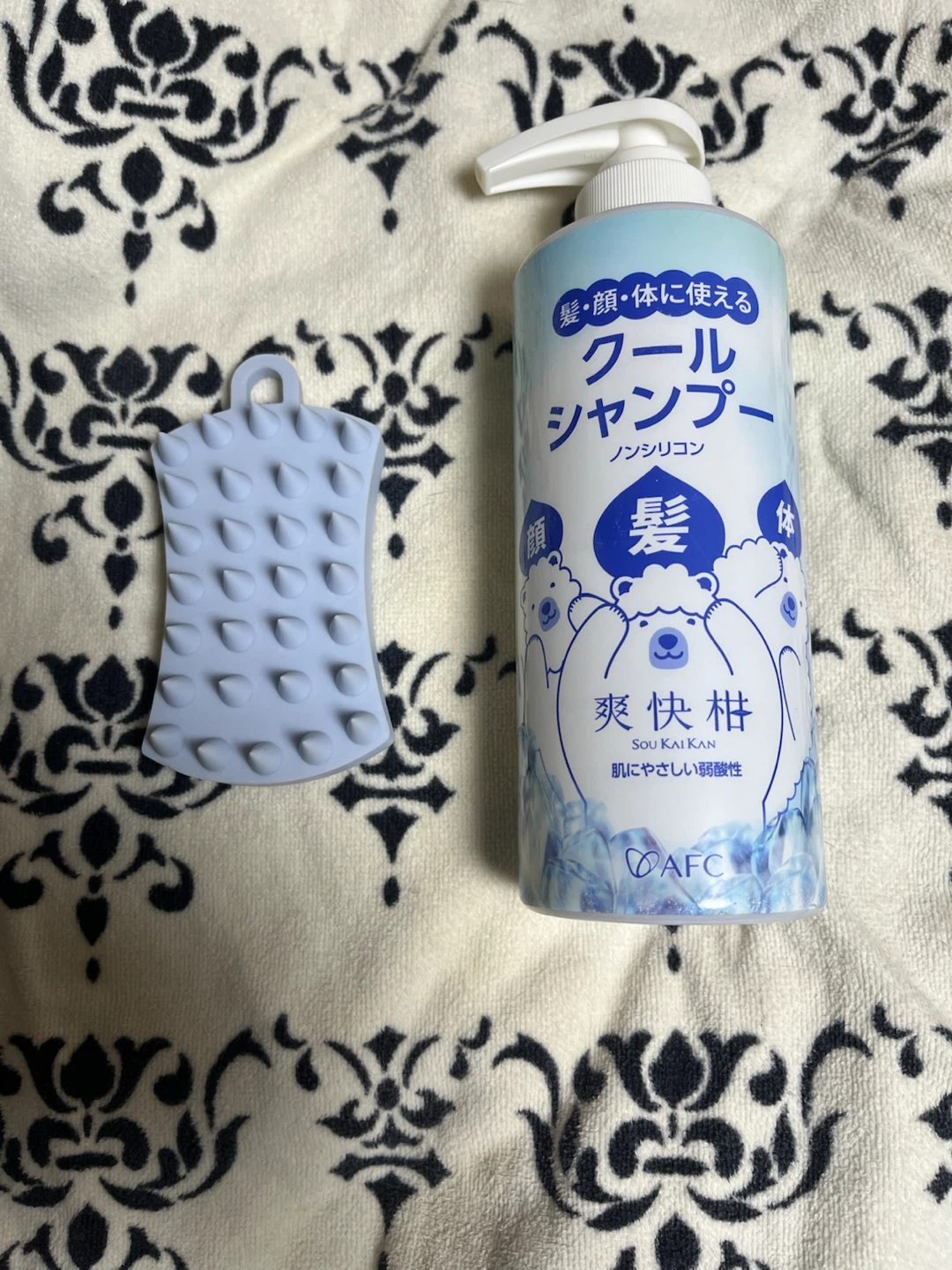 爽快柑 クールシャンプー スカルプブラシ付き