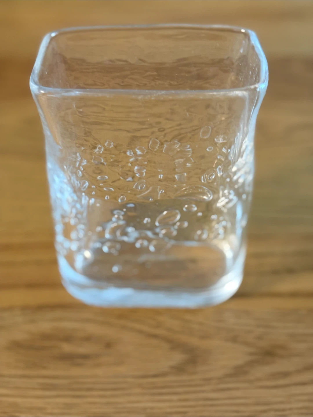 気泡ガラス 角型 フラワーベース　花瓶  ハンドメイド風の写真4枚目