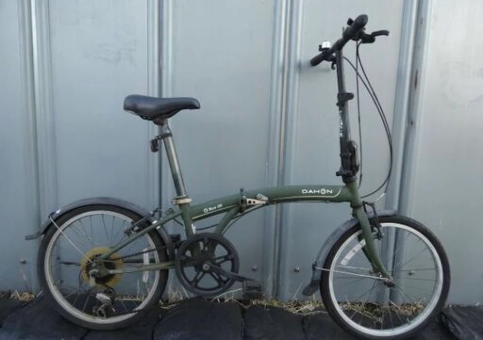 ダホン 折りたたみ自転車 カーキの写真5枚目