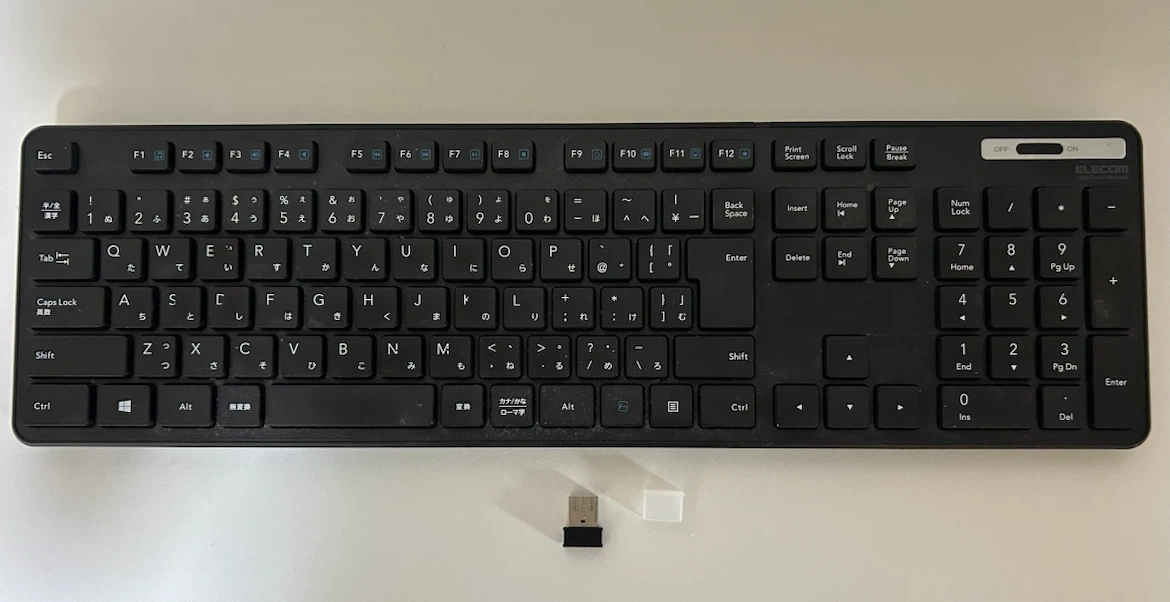 エレコム ワイヤレスキーボード TK-FDM110TBK