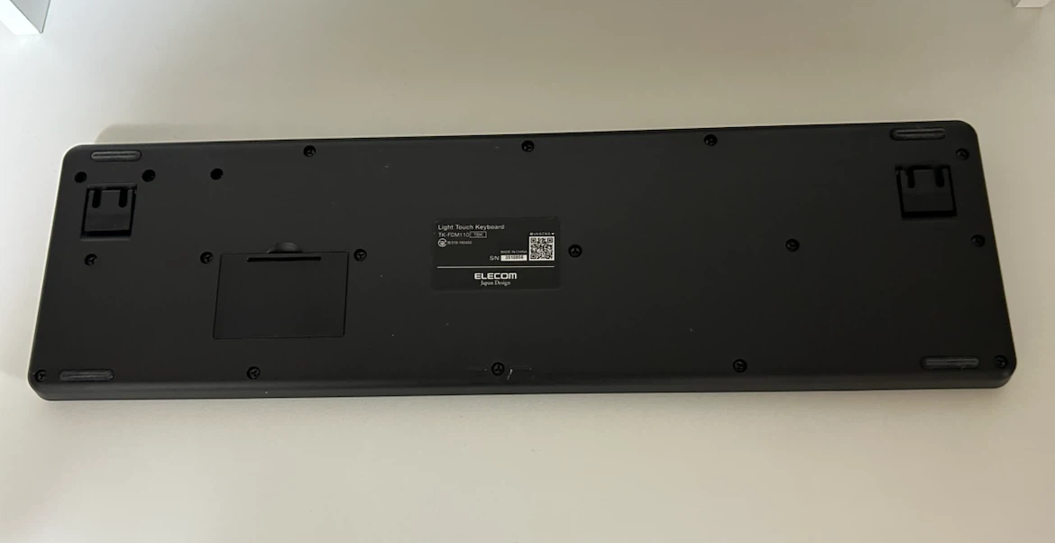 エレコム ワイヤレスキーボード TK-FDM110TBKの写真2枚目