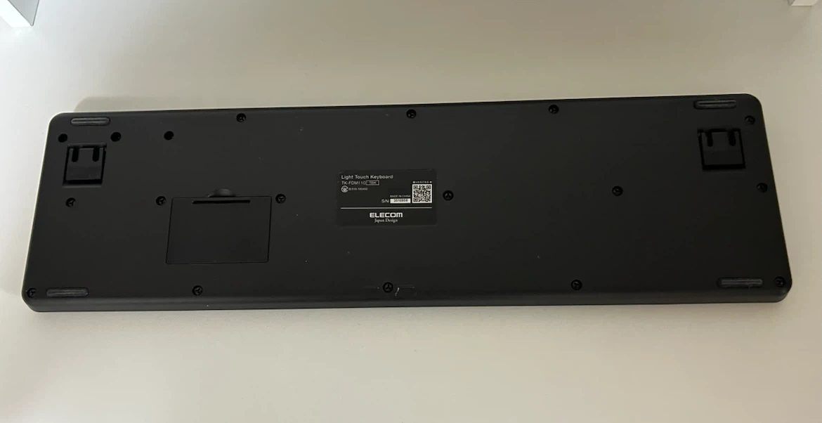 エレコム ワイヤレスキーボード TK-FDM110TBKの写真2枚目