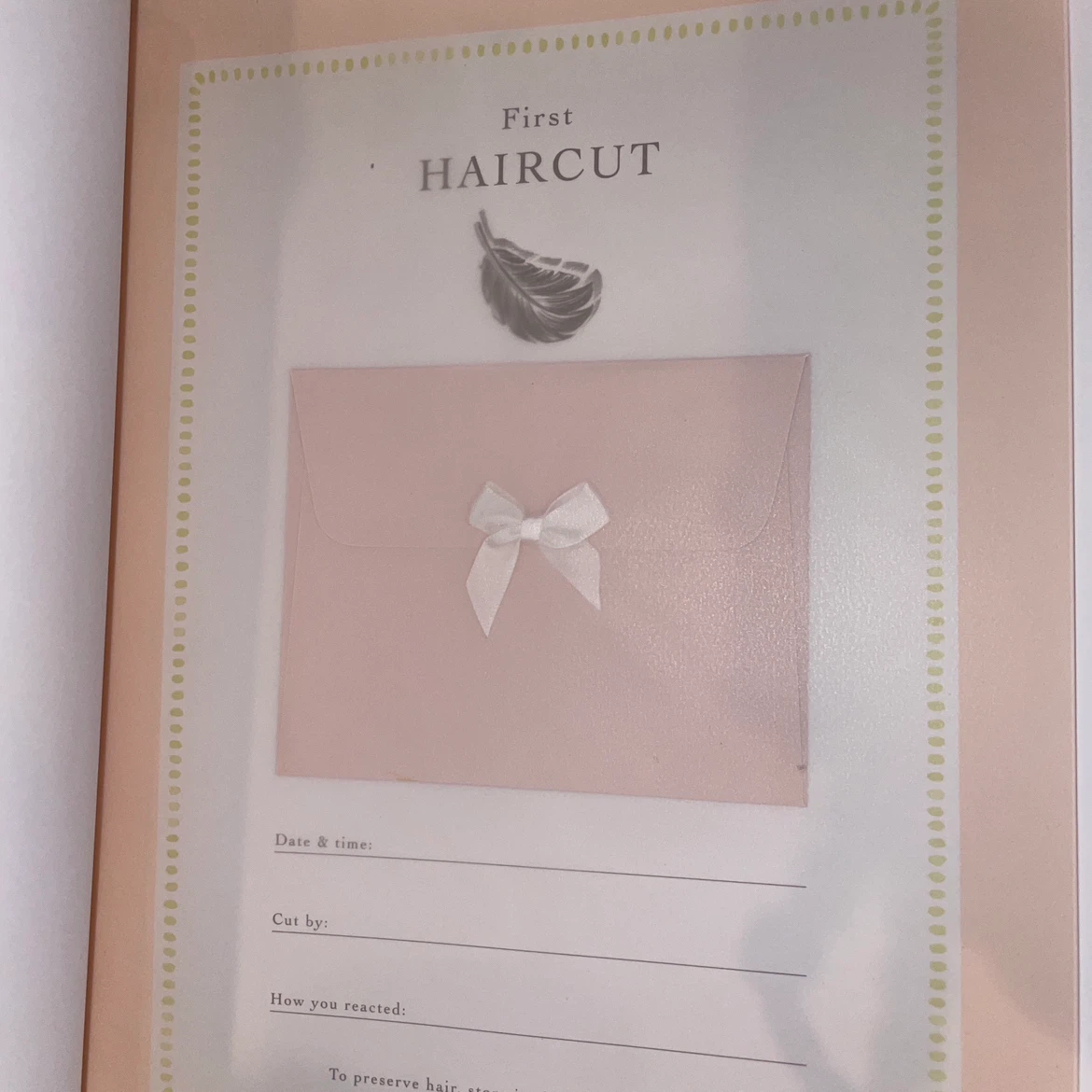 ノードストローム ベビー記念日誌 ピンクの写真7枚目