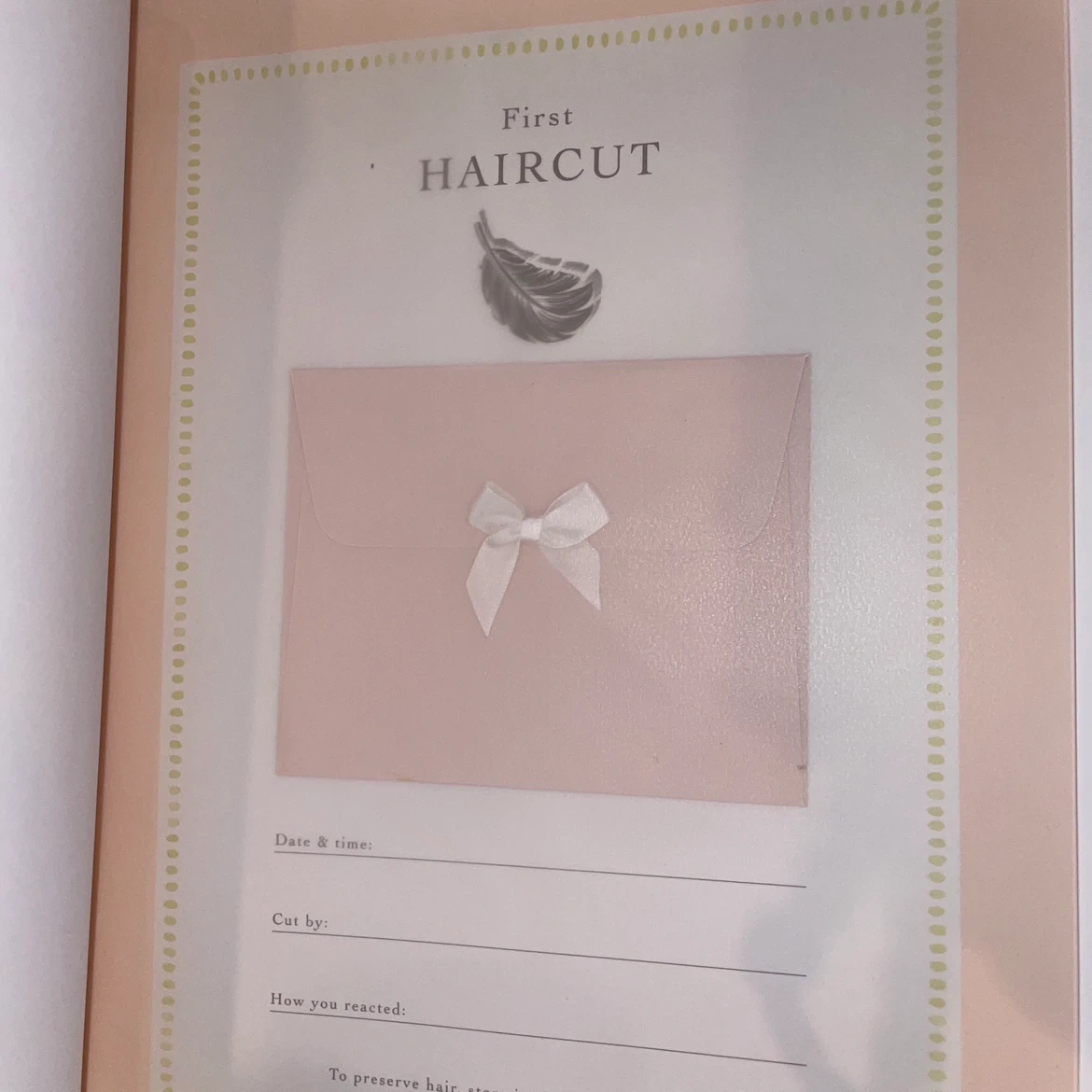 ノードストローム ベビー記念日誌 ピンクの写真7枚目