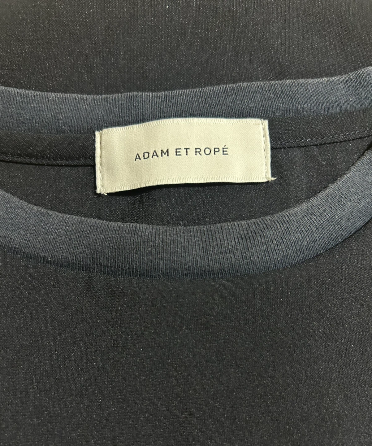 アダムエロペ 半袖Tシャツ ネイビー Mサイズの写真3枚目