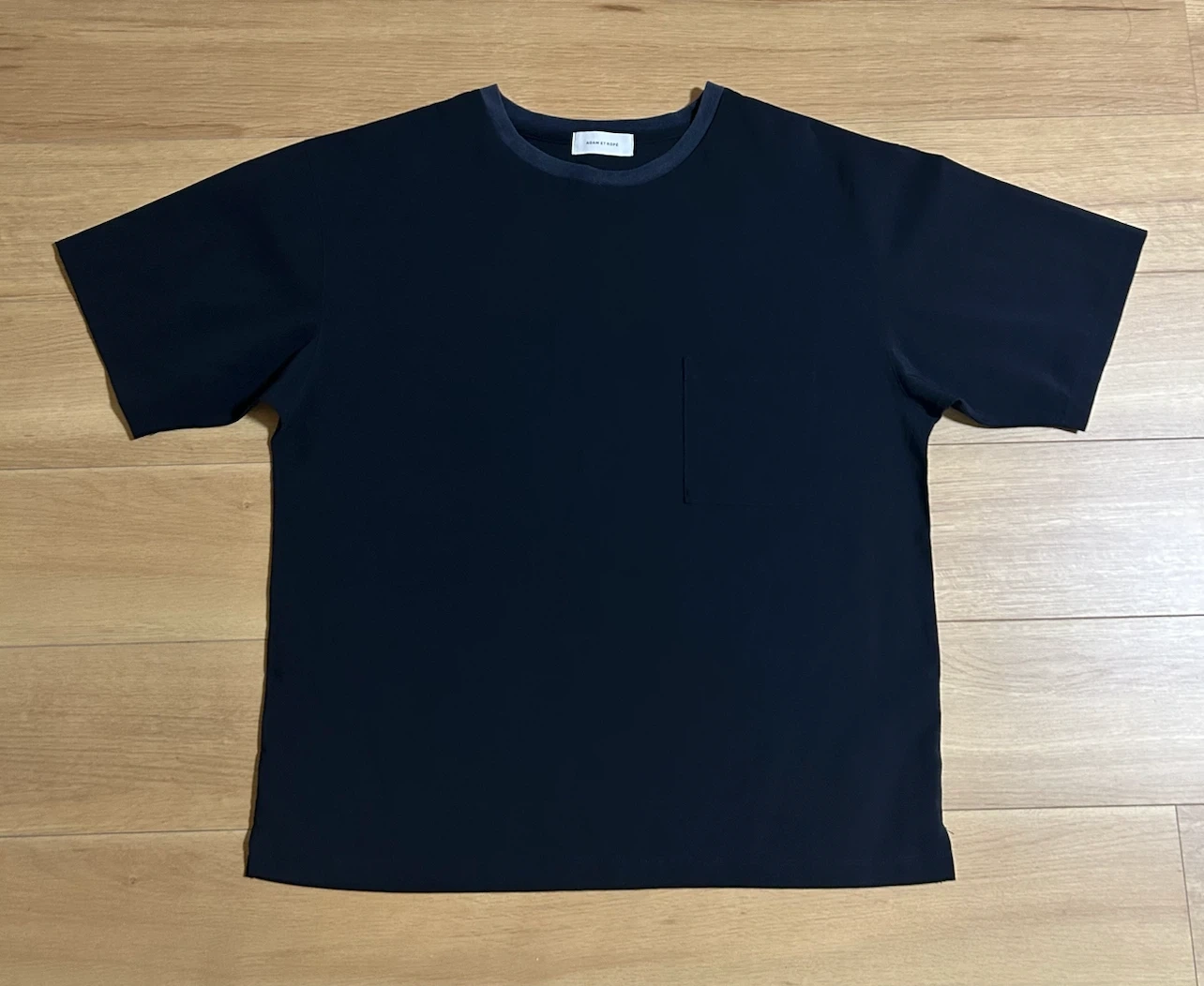 アダムエロペ 半袖Tシャツ ネイビー Mサイズ