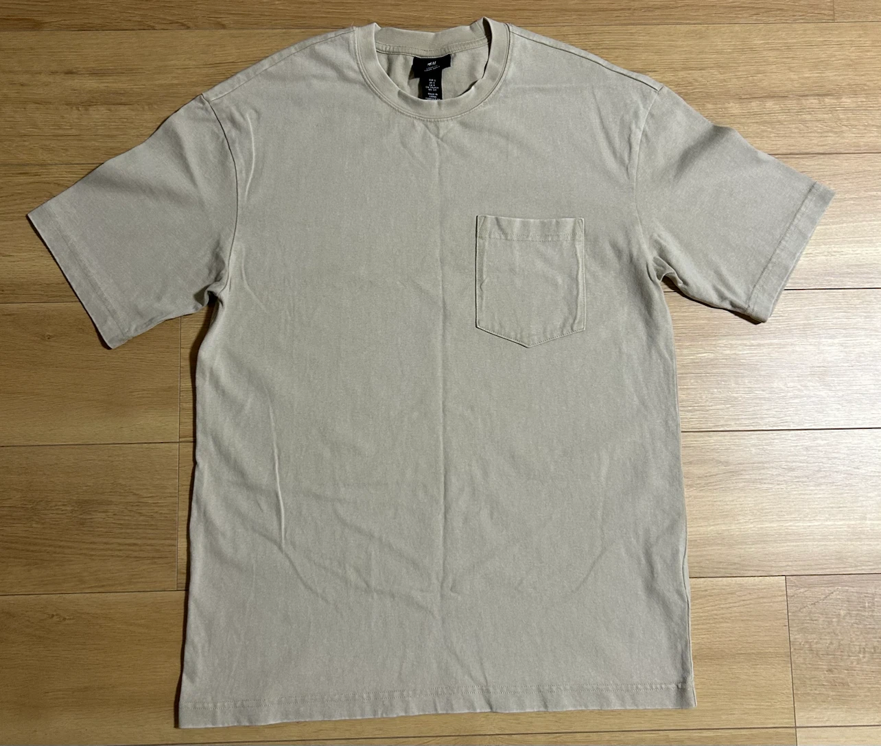 エイチアンドエム Tシャツ ベージュ