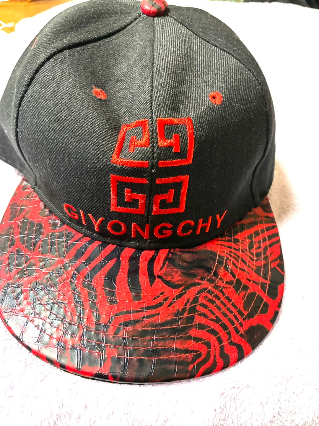 G-DRAGON コラボ キャップ レッド×ブラック