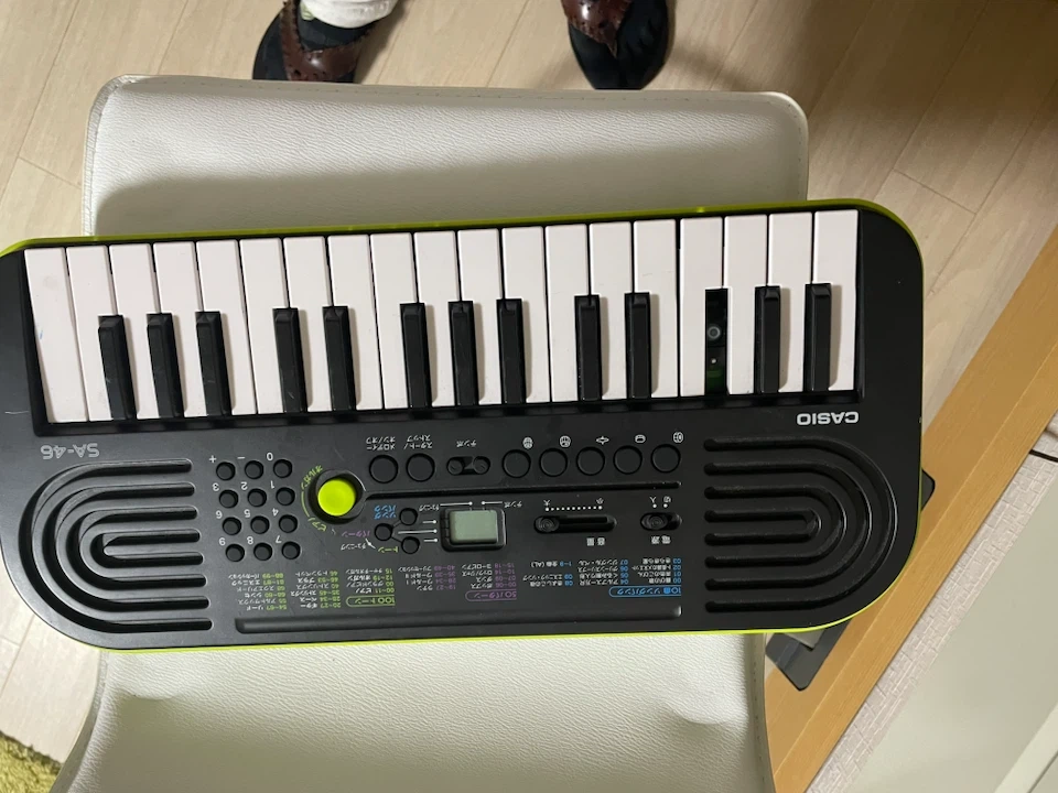 カシオ ミニキーボード SA-46の写真2枚目