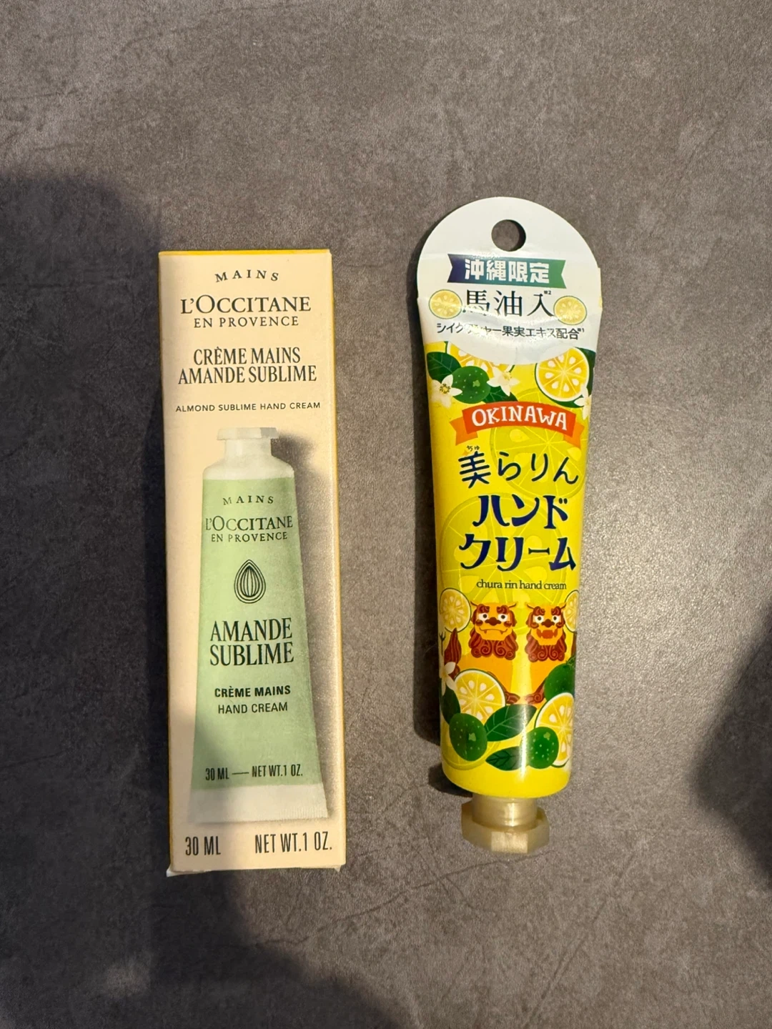 海外購入ロクシタン&沖縄 美らりん ハンドクリーム 2本セット