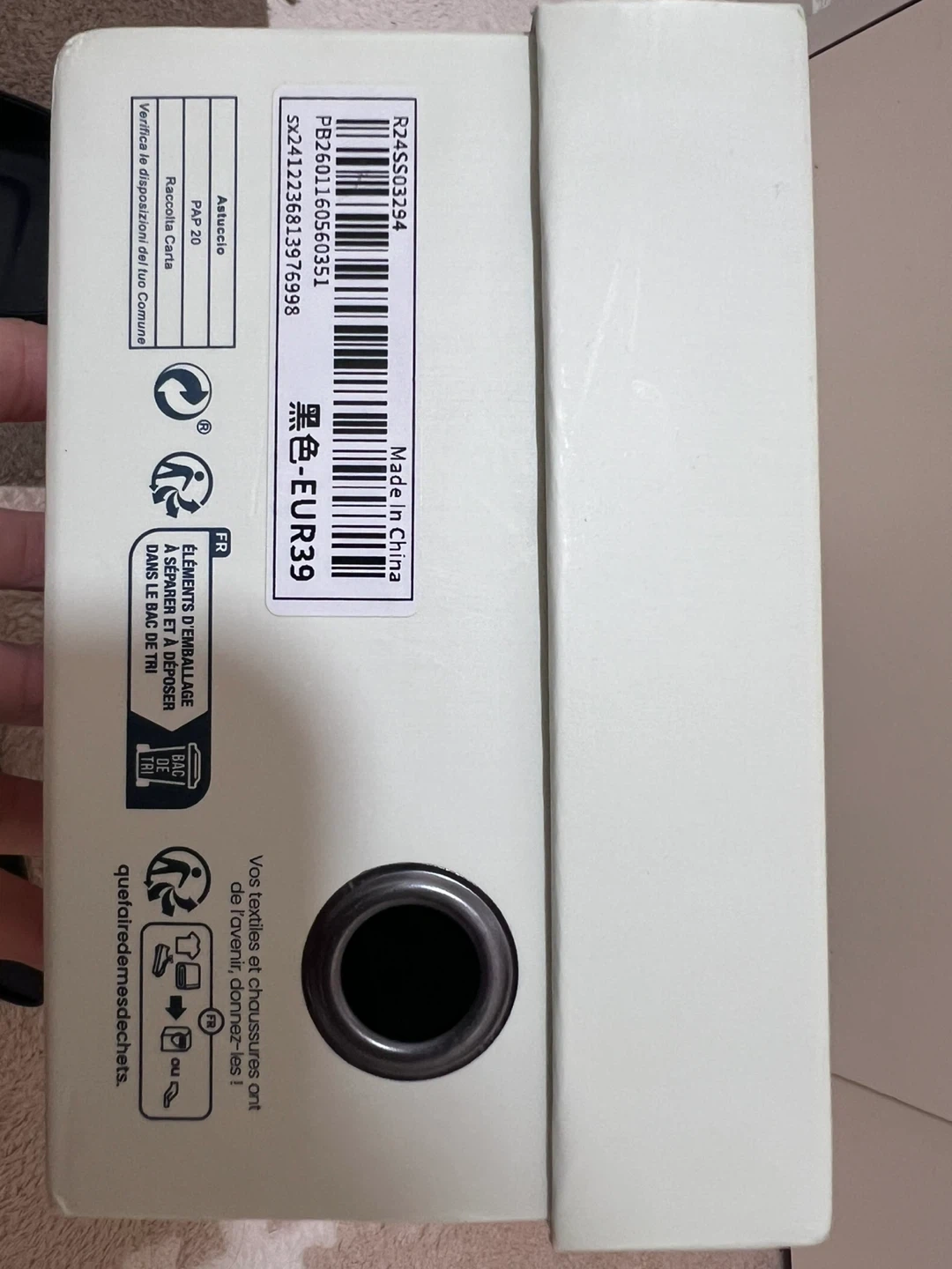 モトフ スリングバックパンプス 黒 EUR39の写真4枚目