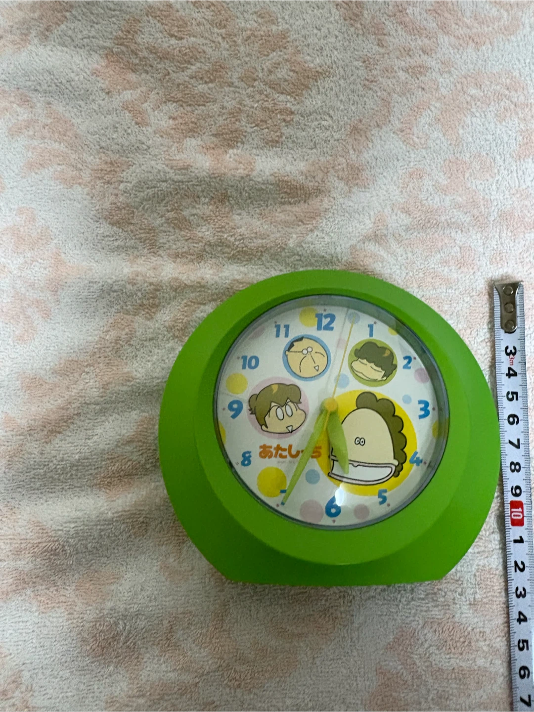 あたしンち 時計 グリーン　※目覚ましアラーム鳴りませんの写真6枚目