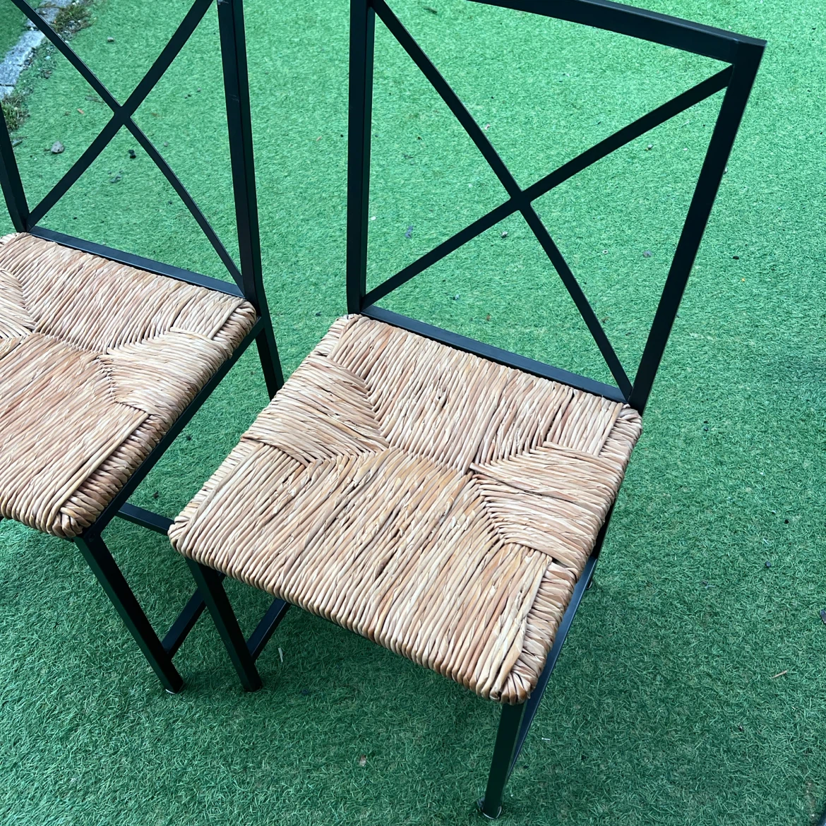 IKEA グラナス GRANÅS アイアンダイニングチェア 2脚セット ①の写真2枚目