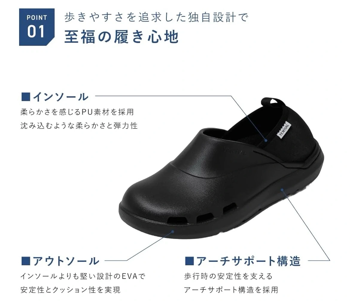 【新品未使用】 25.0-25.5cm リカバリーサンダル クロッグの写真4枚目