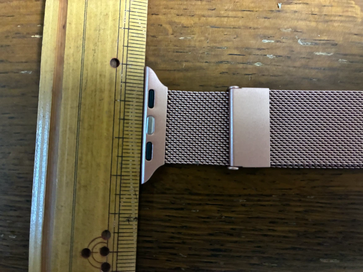 スマートウォッチ用のステンレス製メッシュバンド2本の写真3枚目