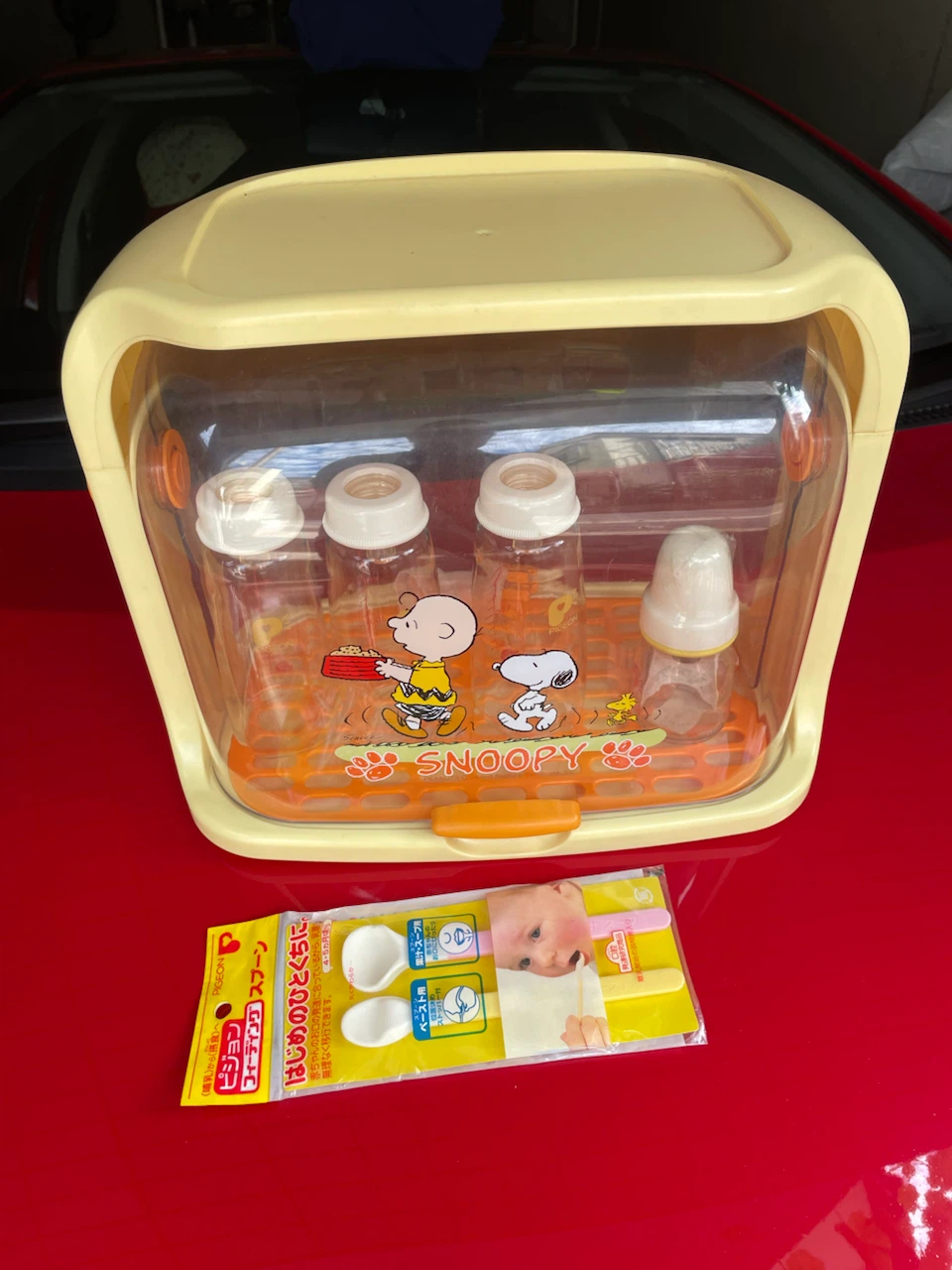 ピジョン 哺乳瓶ケース スヌーピー フィーディングスプーンの写真3枚目