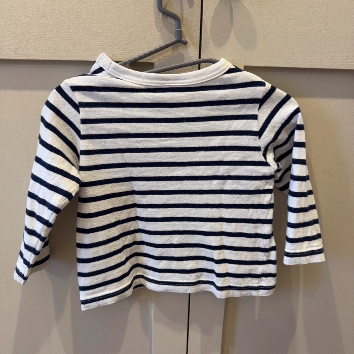 シンプルフリー ボーダー 長袖Tシャツ 80cmの写真2枚目