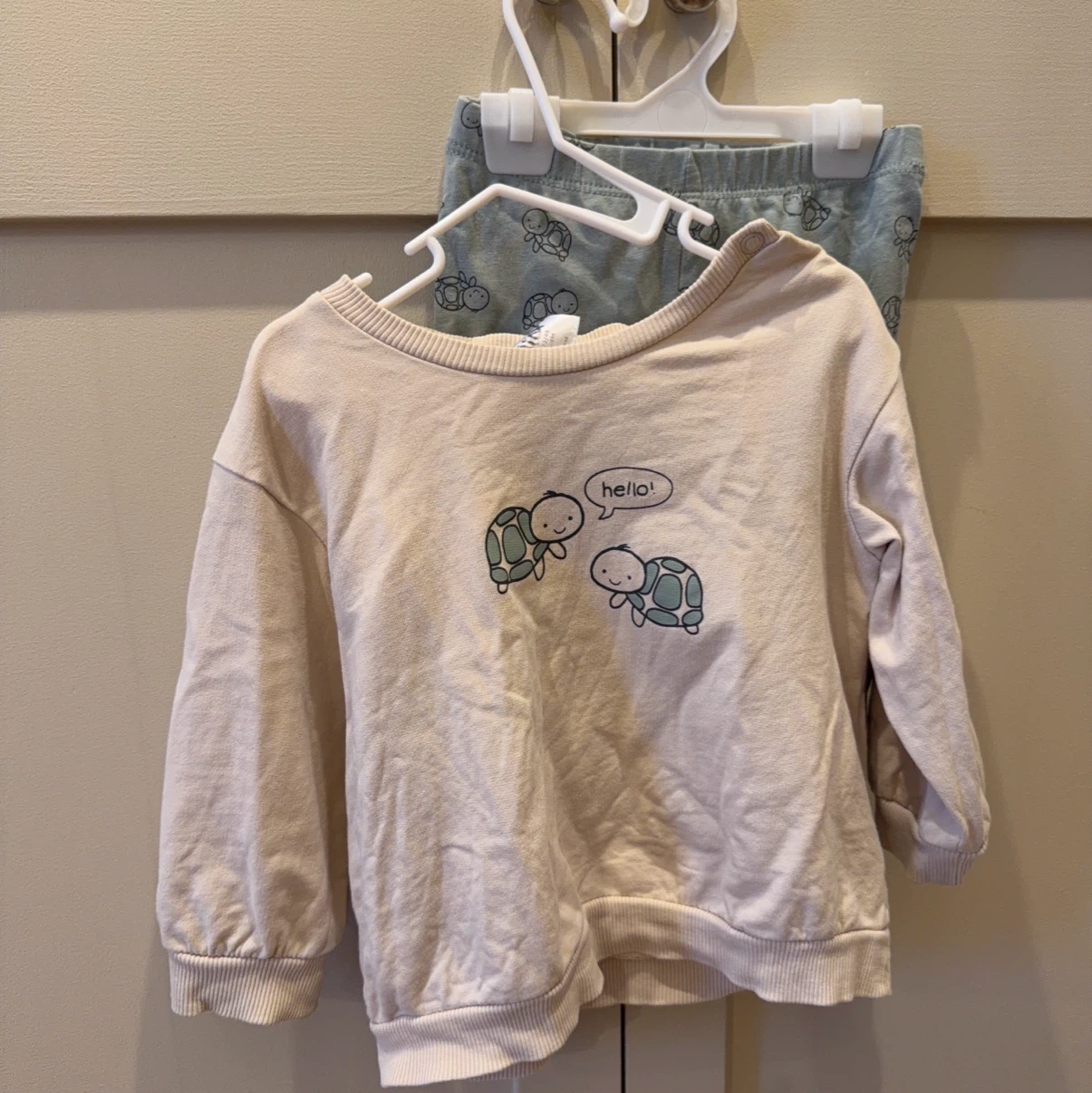 カメ柄 トップス&レギンス セット