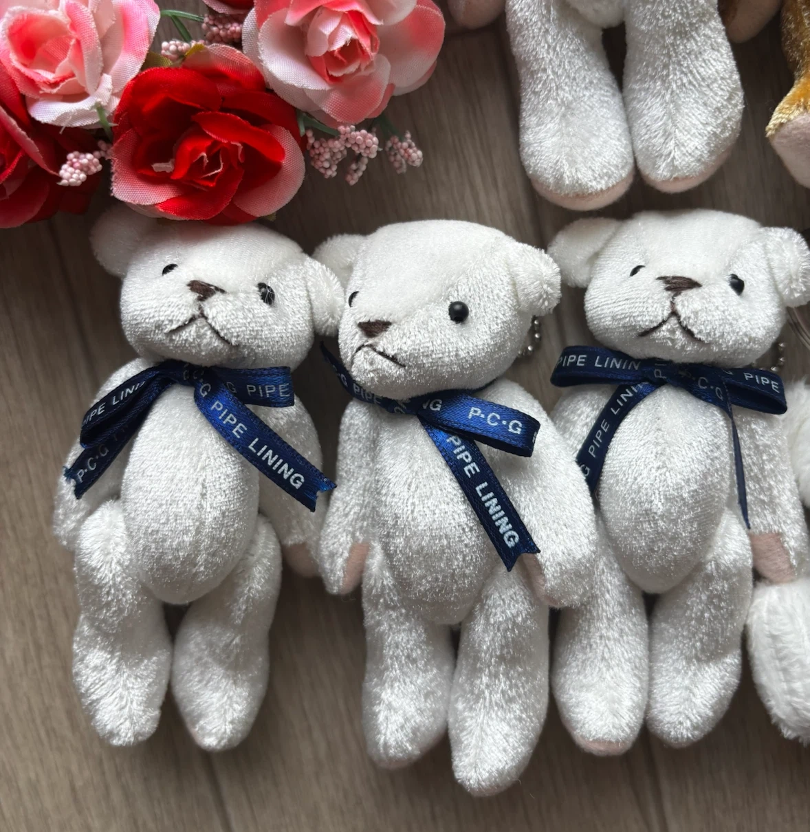 くまのぬいぐるみ キーホルダー リース まとめ売り ラッピングやハンドメイドなどの写真4枚目