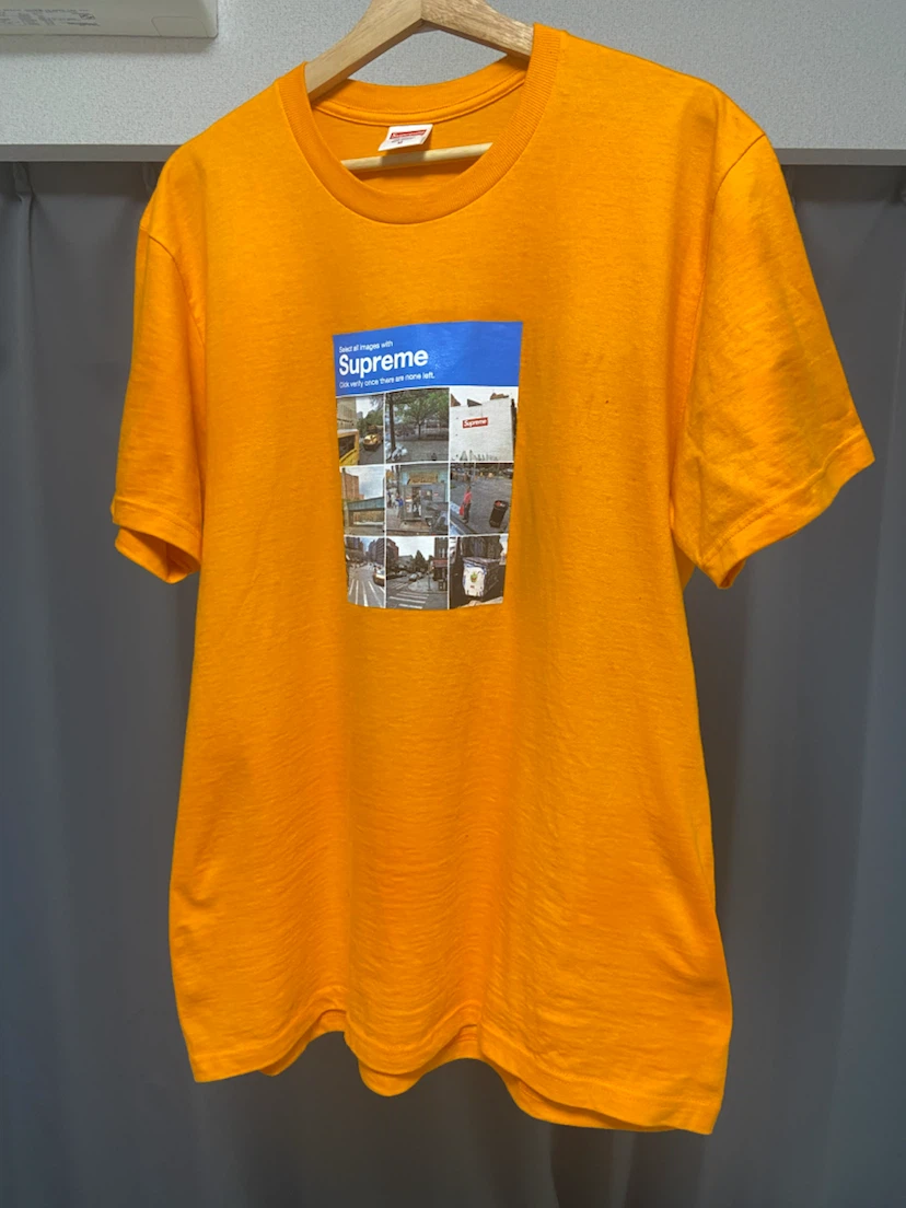 シュプリーム Tシャツ オレンジ　supreme