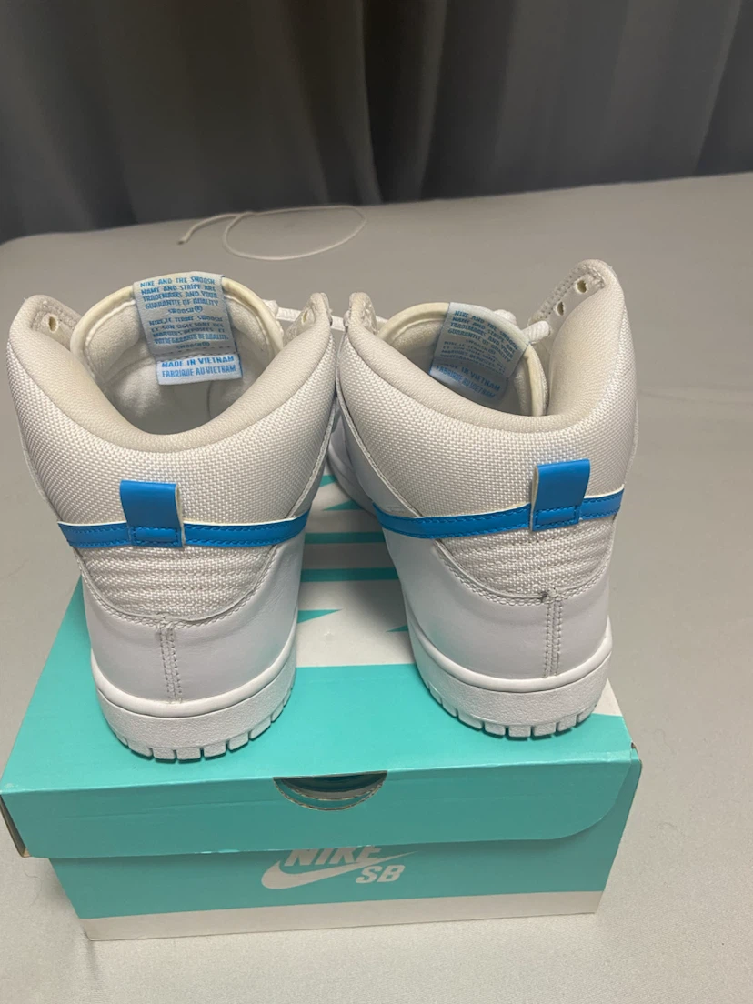 ナイキ SB ダンク ハイ 白 青 26cm nike sb dunkhigh us8の写真5枚目