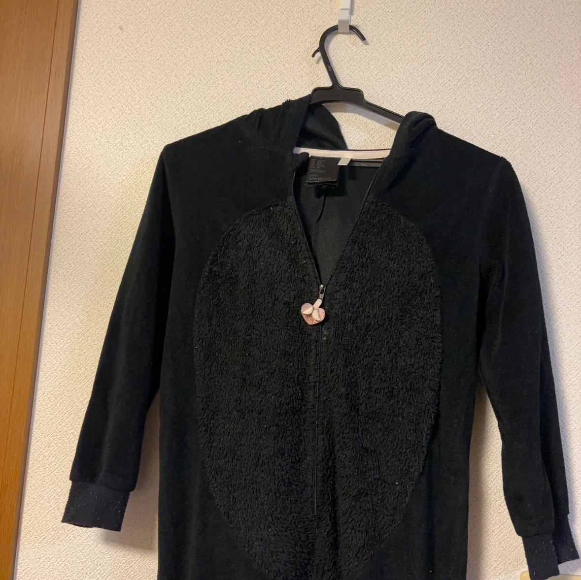 H&M ネコ耳付き フリース オールインワン 125cm
