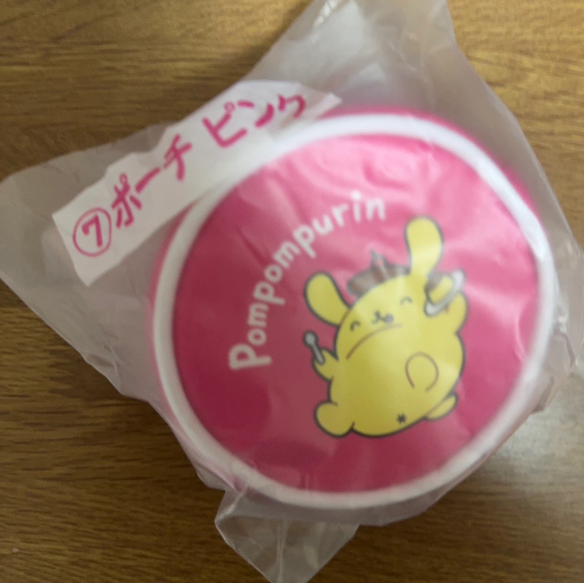 ポムポムプリン 30周年記念 ポーチ ピンク