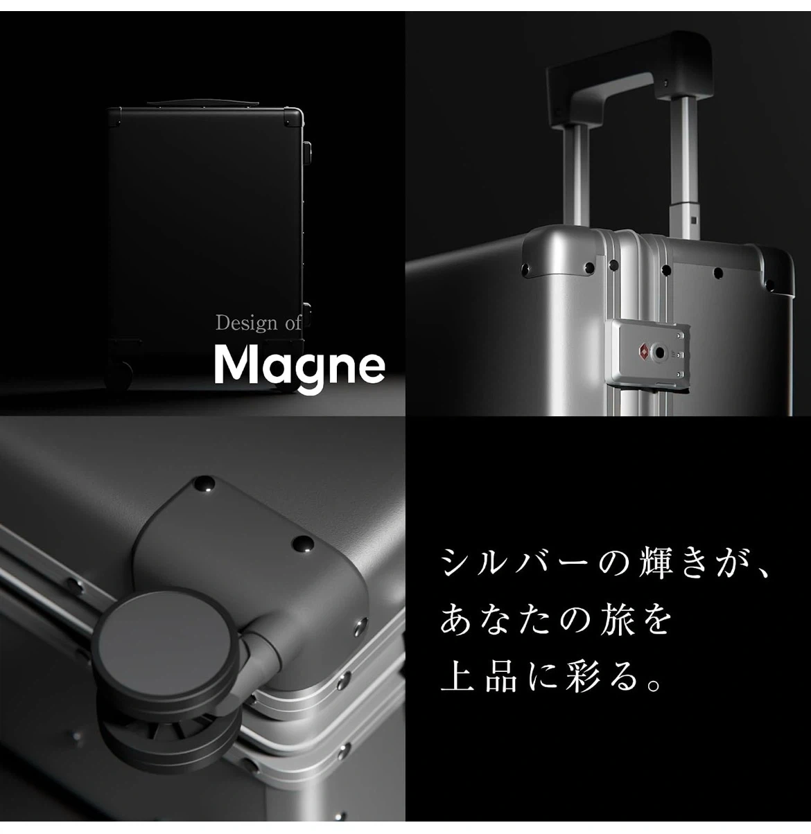 【新品未使用】スーツケース キャリーケース キャリーバッグ Sサイズ 33リットル 1-3泊用の写真6枚目
