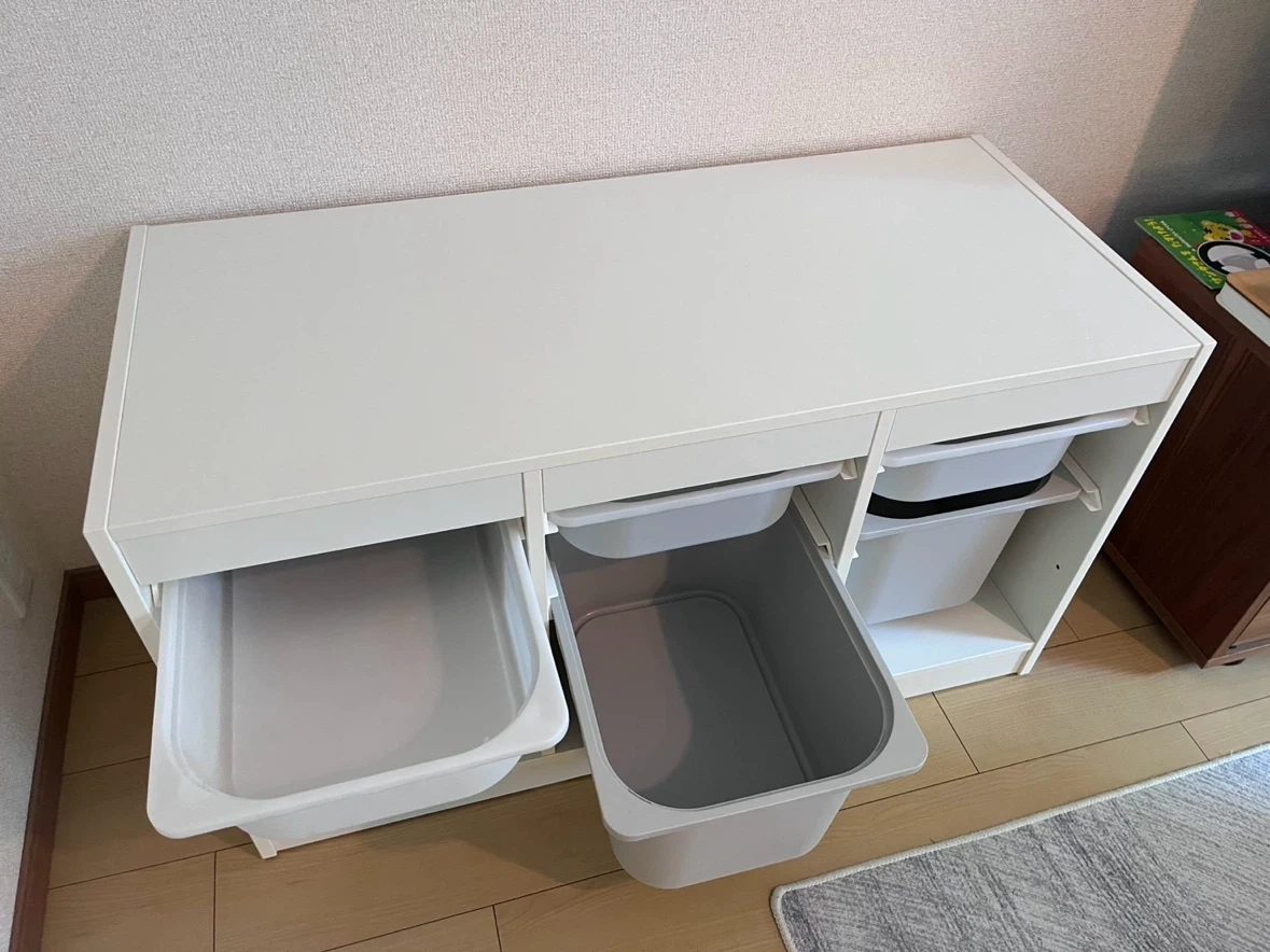 イケア トロファスト 収納 ホワイト 美品の写真4枚目